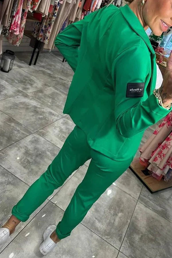 Eleonora | Completo sartoriale con blazer morbido e pantaloni dallo stile sportivo