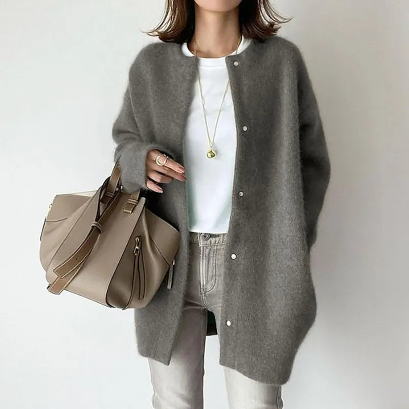 Alessandra | Cardigan lungo in tessuto morbido