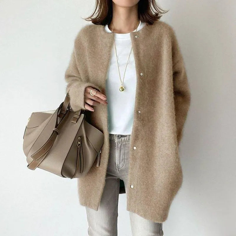 Alessandra | Cardigan lungo in tessuto morbido