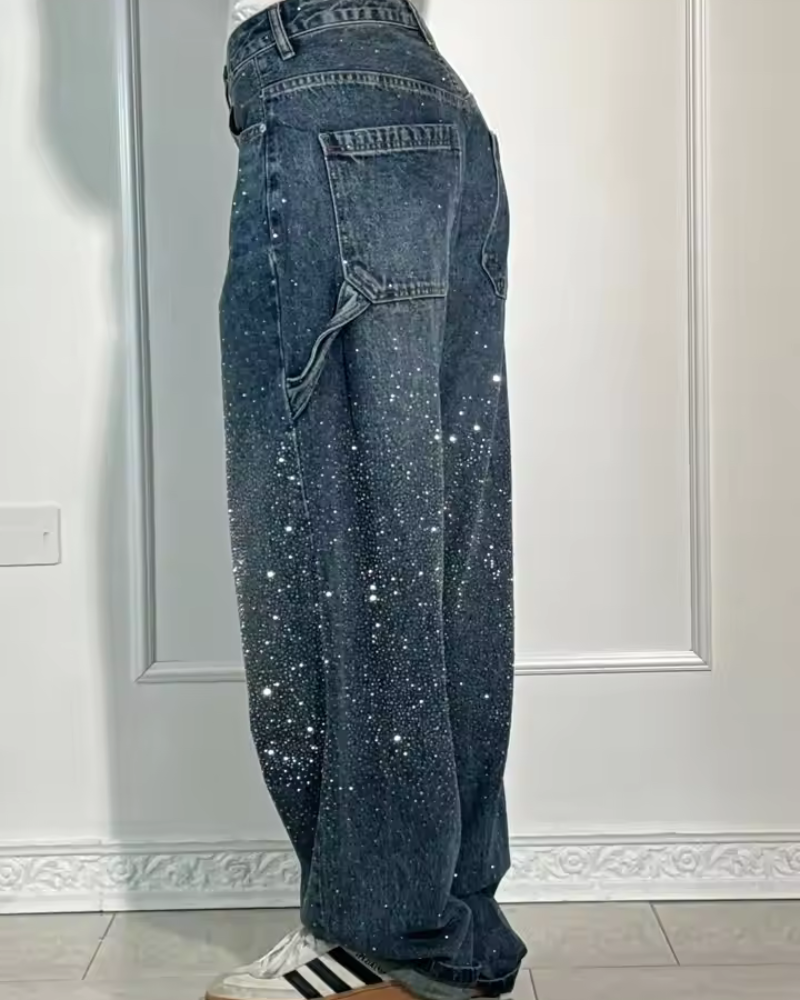 Caterina | Pantaloni carpenter in denim