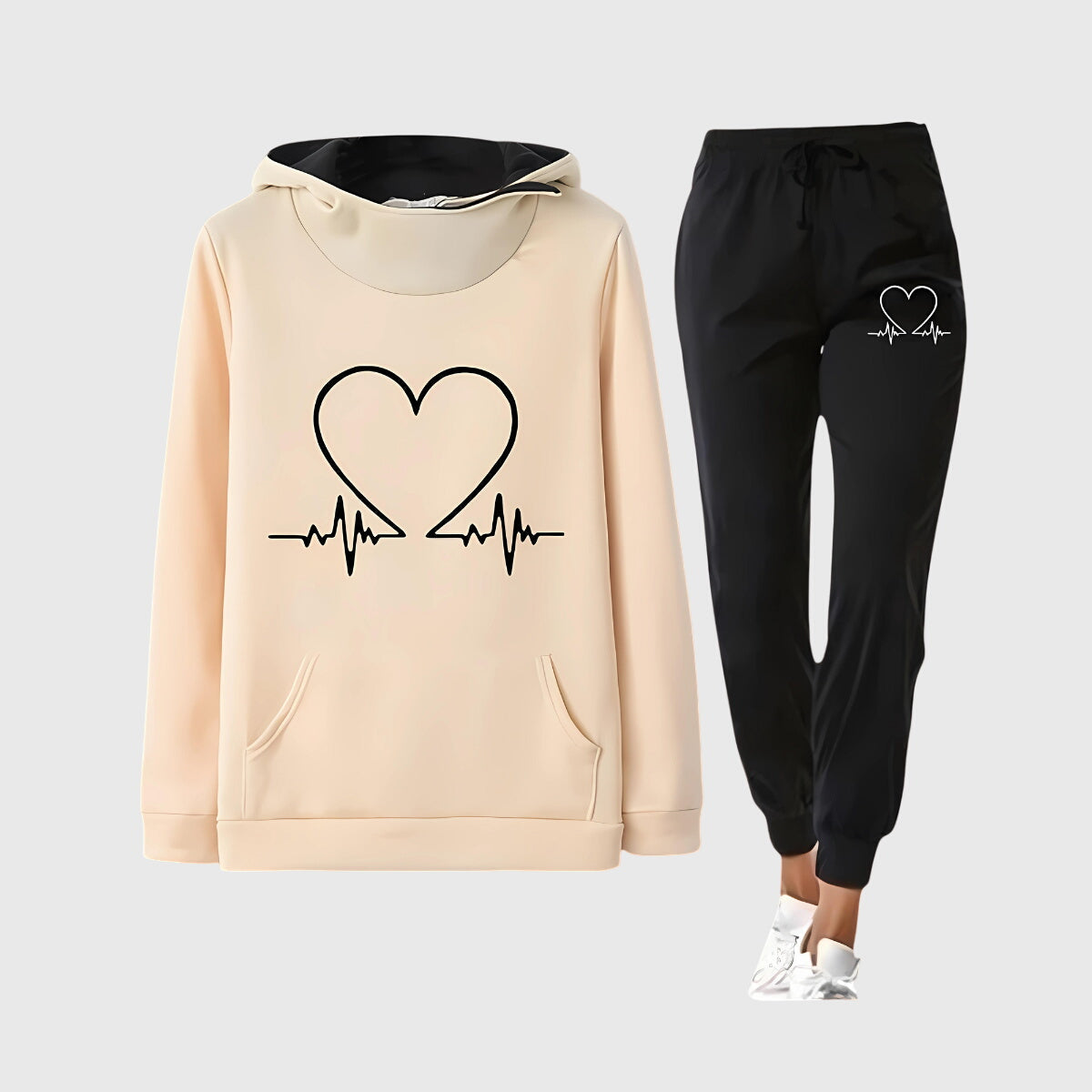 Daniela | Completo due pezzi con felpa con cappuccio e pantaloni jogger