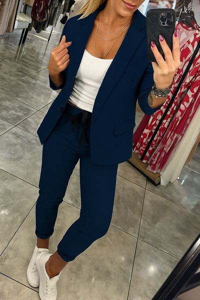 Eleonora | Completo sartoriale con blazer morbido e pantaloni dallo stile sportivo