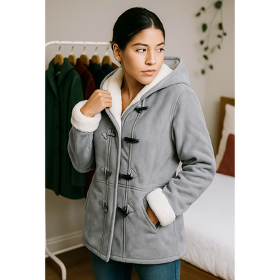 Sofia™ | Giacca morbida in pile con cappuccio