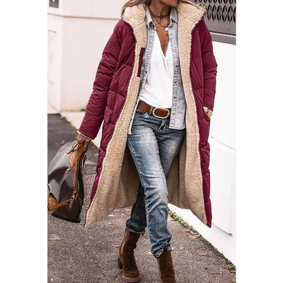 Stefania | Cappotto trapuntato reversibile con cappuccio