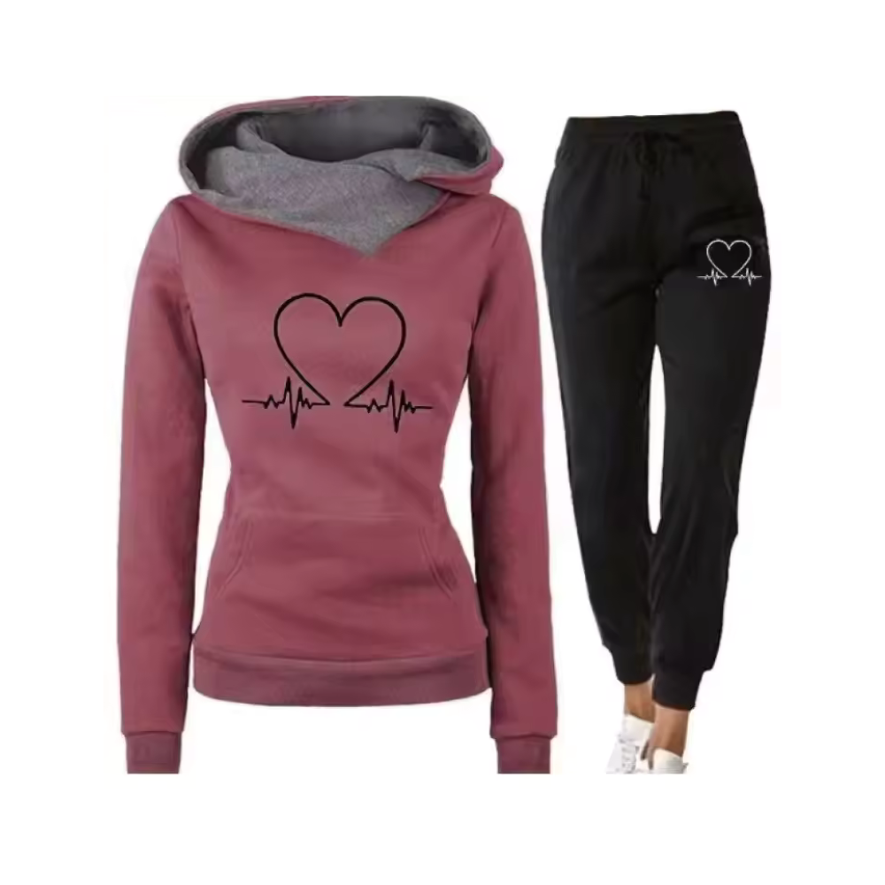Daniela | Completo due pezzi con felpa con cappuccio e pantaloni jogger