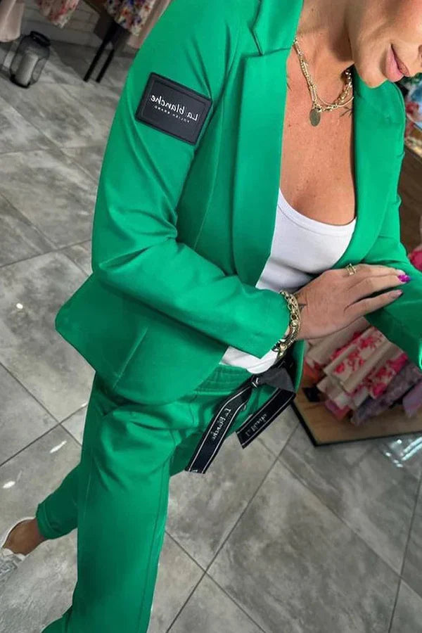 Eleonora | Completo sartoriale con blazer morbido e pantaloni dallo stile sportivo