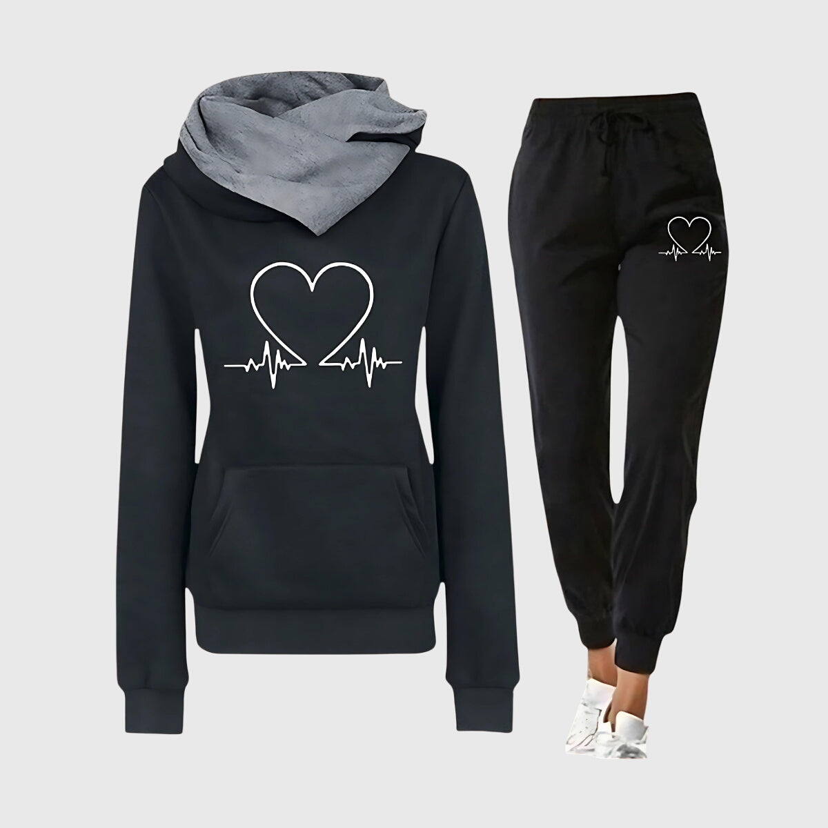 Daniela | Completo due pezzi con felpa con cappuccio e pantaloni jogger