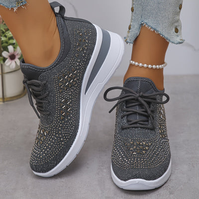 Stella | Sneakers con zeppa da donna con strass