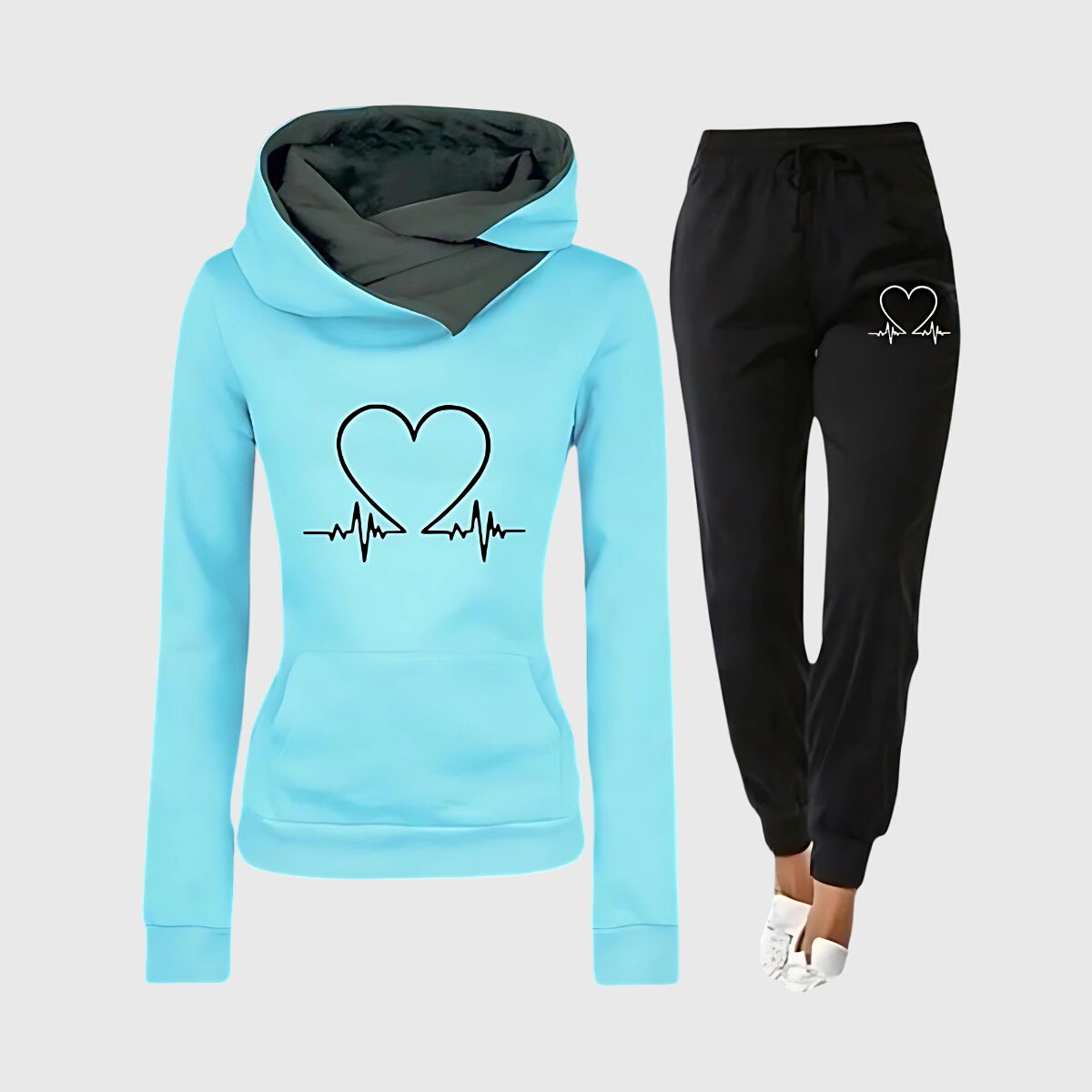 Daniela | Completo due pezzi con felpa con cappuccio e pantaloni jogger