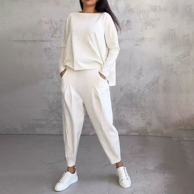 Isabella | Completo con camicia fluida e pantaloni ampi