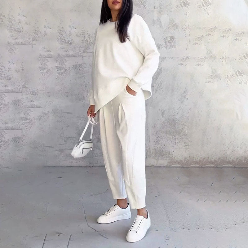 Isabella | Completo con camicia fluida e pantaloni ampi
