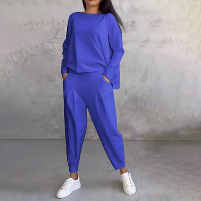 Isabella | Completo con camicia fluida e pantaloni ampi