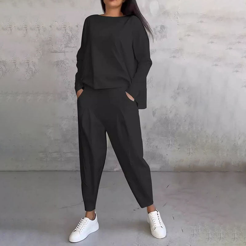 Isabella | Completo con camicia fluida e pantaloni ampi