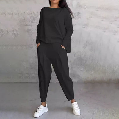 Isabella | Completo con camicia fluida e pantaloni ampi