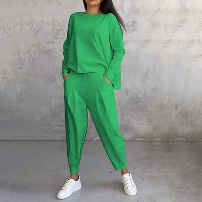 Isabella | Completo con camicia fluida e pantaloni ampi