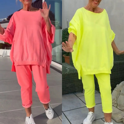 Elisabetta  | Completo da casa con maglione e pantaloni a taglio corto