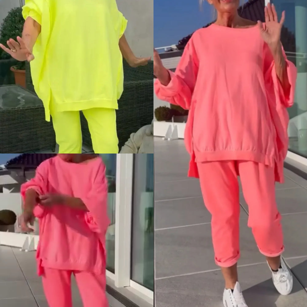 Elisabetta  | Completo da casa con maglione e pantaloni a taglio corto