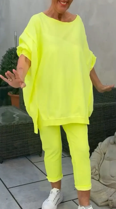 Elisabetta  | Completo da casa con maglione e pantaloni a taglio corto