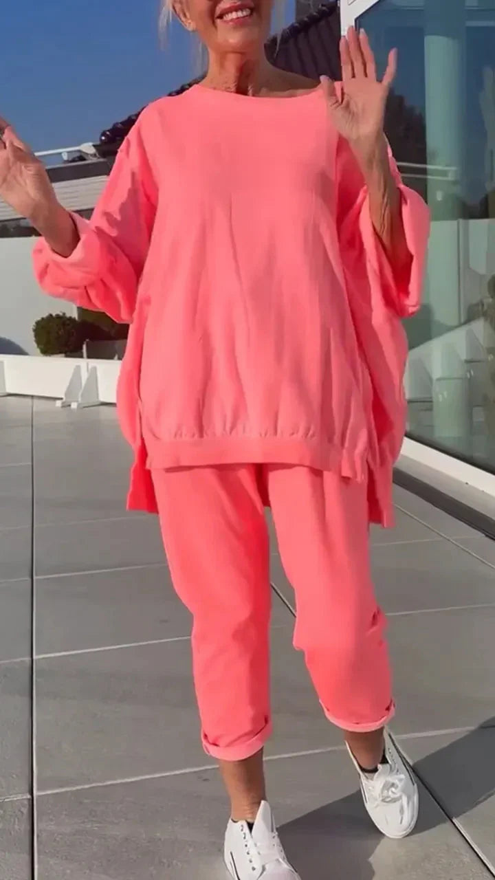 Elisabetta  | Completo da casa con maglione e pantaloni a taglio corto