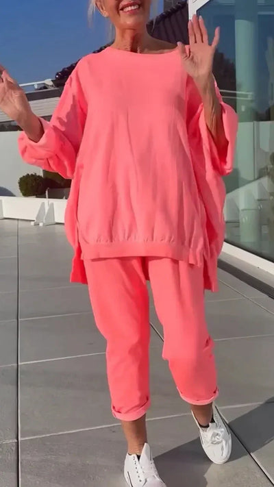 Elisabetta  | Completo da casa con maglione e pantaloni a taglio corto